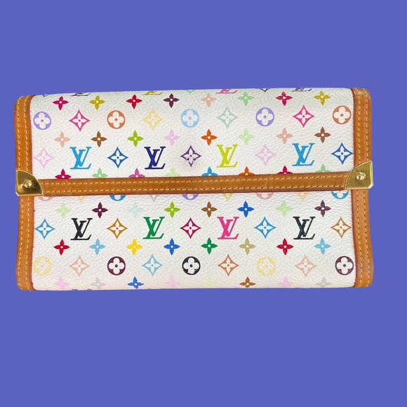 Louis Vuitton Handbags - Louis Vuitton Murakami Multicolor Porte Trésor International Wallet w/chain